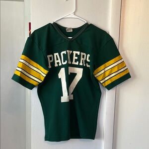 Vintage Rawlings 1980s Green Packers Jersey adult small #17